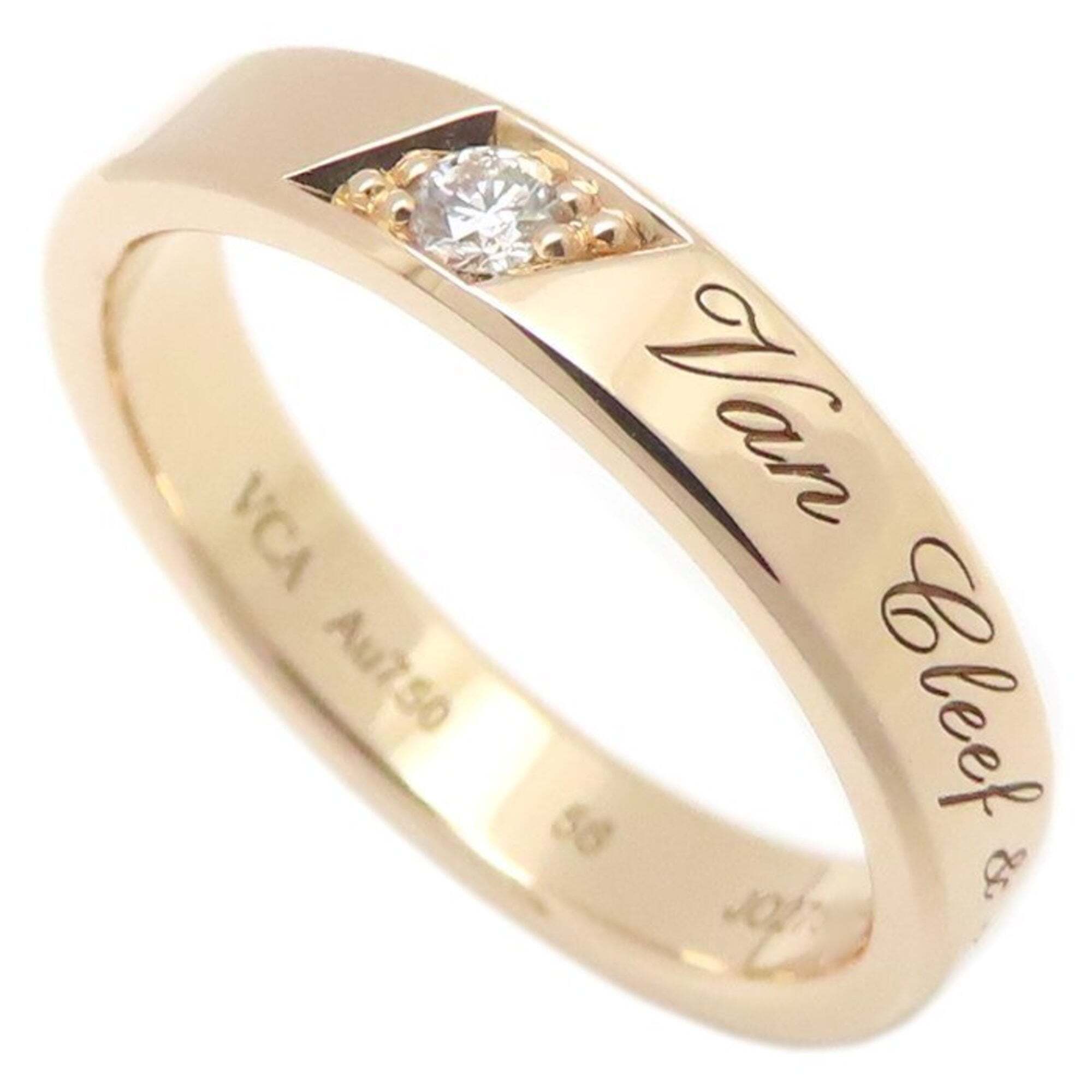 Van Cleef & Arpels Toujours Signature Etoile Wedding Ring, Diamond, Size #56,...